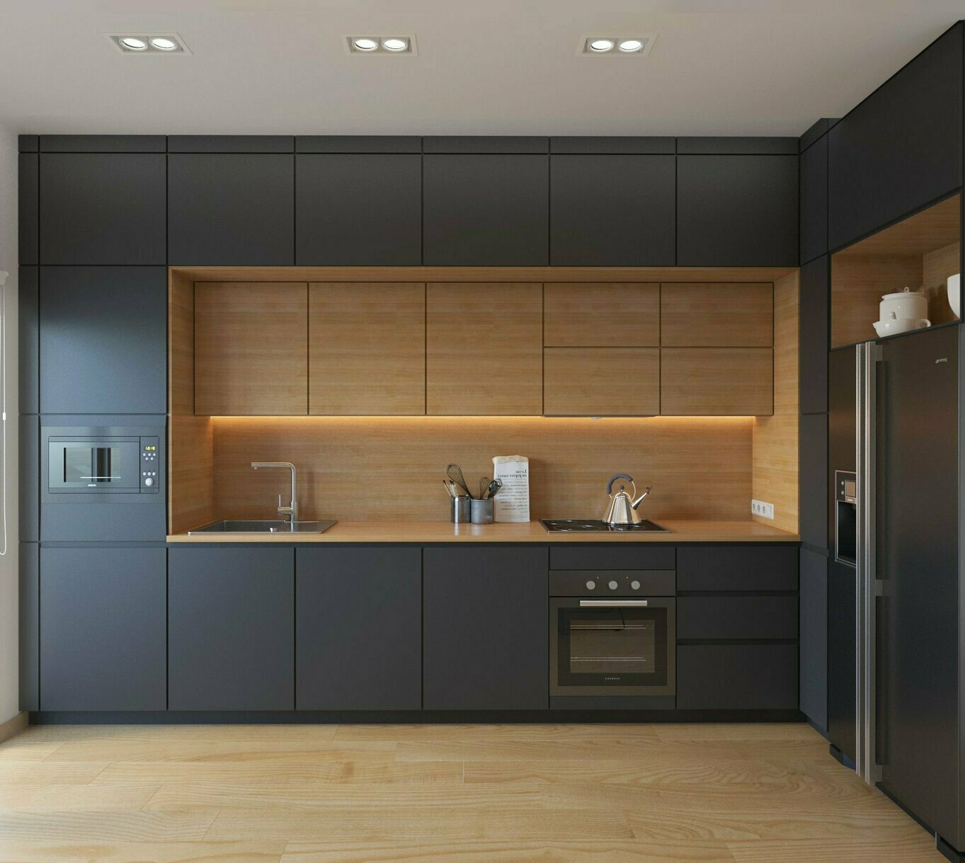 Кухни на заказ в Минске <span style="font-weight: bold;">
Мы изготовим кухню, точно под размер вашего помещения, используя лучшие материалы и фурнитуру, в кратчайшие сроки, с гарантией высочайшего качества.
</span>